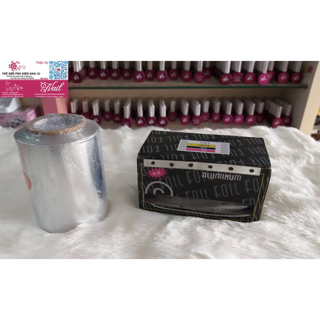 Giấy Bạc Ủ Phá Móng Nail Gel ( Lẻ 1 Cuốn)