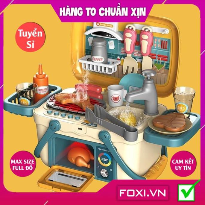 [FREESHIP HÀNG ĐẸP] Bộ đồ chơi nấu ăn-bác sĩ-nướng BBQ Foxi-nhập vai-giáo dục hướng nghiệp-có pin-âm thanh như thật