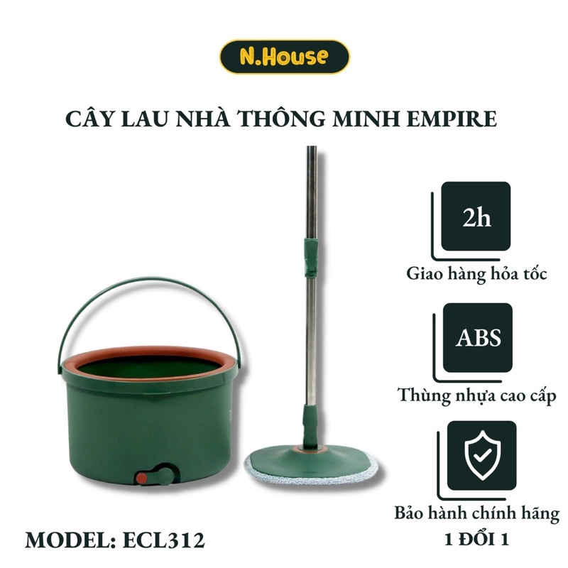 Bộ lau nhà Empire ECL312 tách nước bẩn , cây lau nhà thông minh