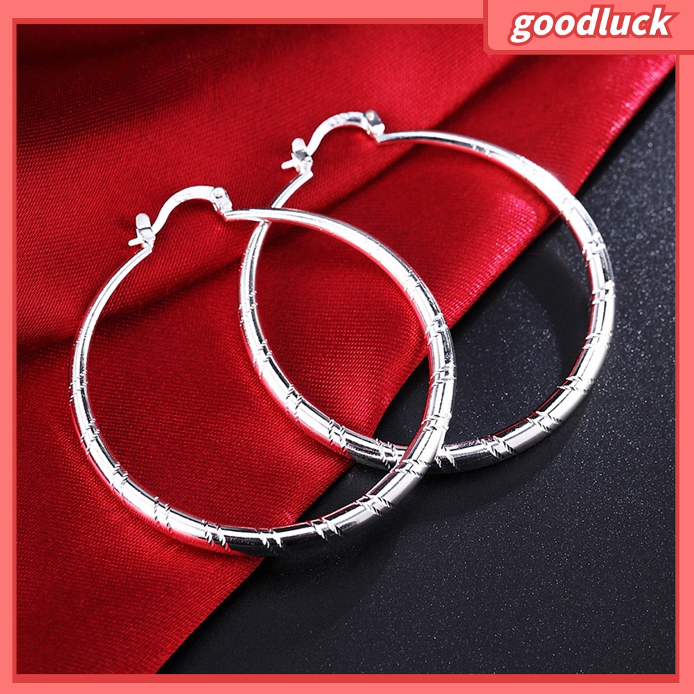 Khuyên Tai Nữ Hình Tròn Lớn Phong Cách Cổ Điển