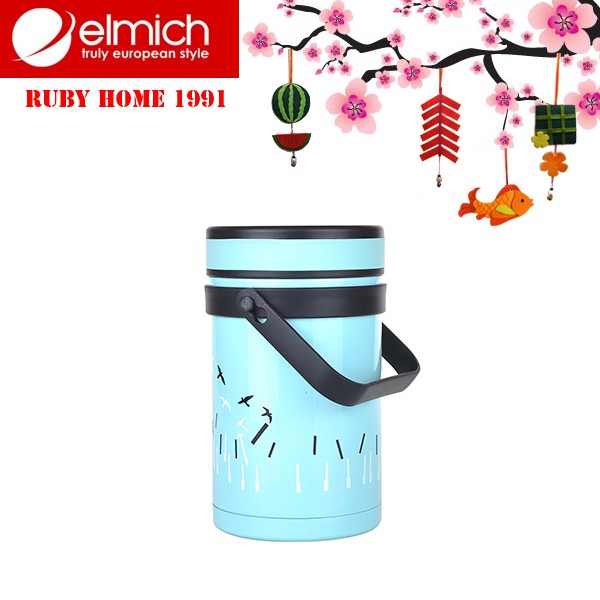 Hộp cơm/Bình đựng thức ăn giữ nhiệt Elmich 1500 ml EL7284 - Nhập khẩu Séc 100%