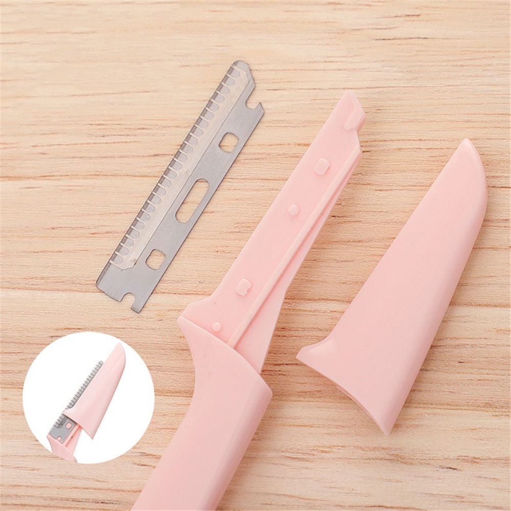 Set 3 dao cạo lông mày KELLY FACE an toàn có thể gấp gọn tiện dụng cho người mới bắt đầu