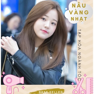 Thuốc Nhuộm Tóc Màu Nâu Vàng Nhẹ - tặng kèm oxi