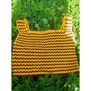 Áo len croptop handmade