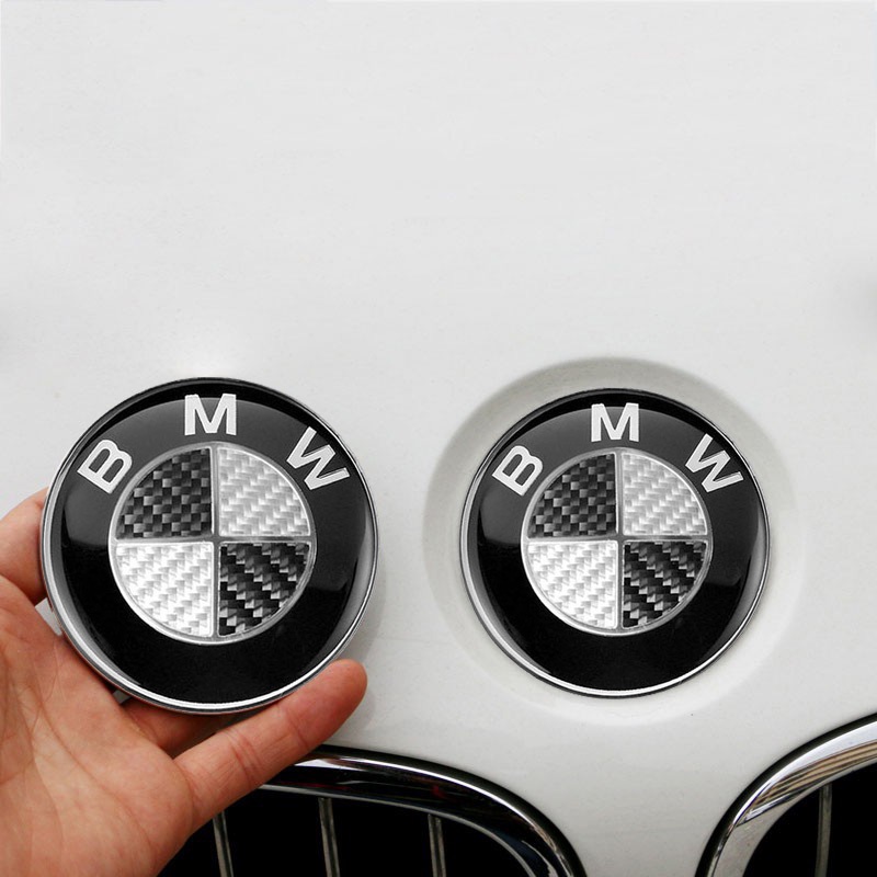 Logo Gắn Trang Trí Vô Lăng Xe Hơi bmw Bằng Sợi carbon Cao Cấp Ốp