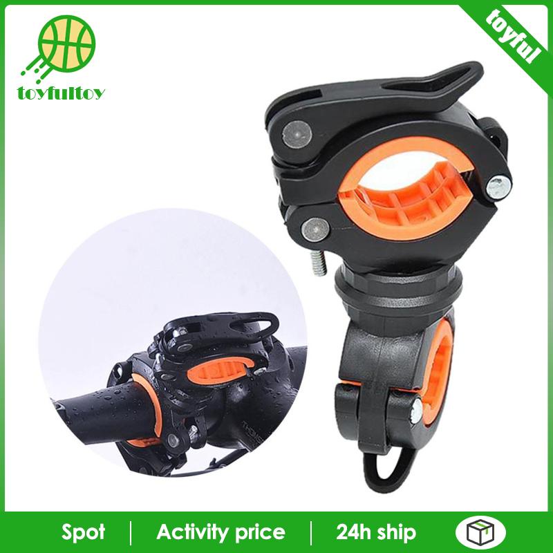 Giá Đỡ Đèn Pin Hai Bóng Gắn Tay Lái Xe Đạp Tiện Dụng