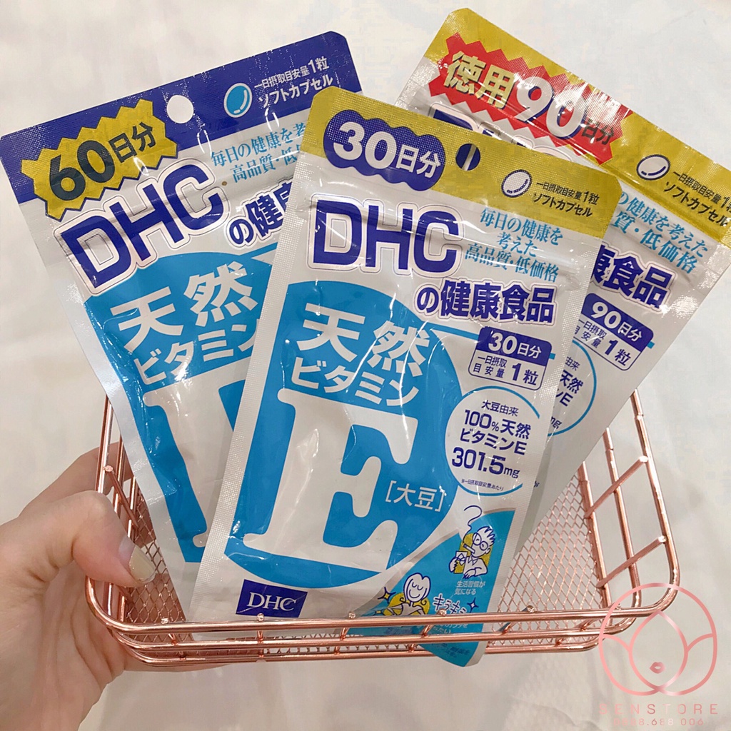 (HÀNG CHÍNH HÃNG) VIÊN UỐNG DHC BỔ SUNG VITAMIN E NHẬT BẢN (30-90 NGÀY)