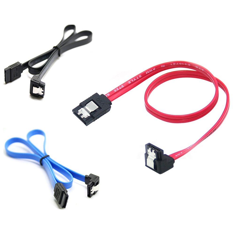 Set 3 Dây Cáp Kết Nối Sata 3.0 0.5m 6 Gbp / S Sdd Hdd 90 Độ | BigBuy360 - bigbuy360.vn