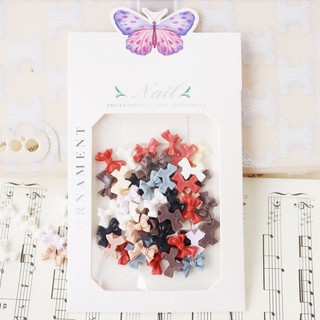 Charm nơ nail LADURA đính móng set 30 cái
