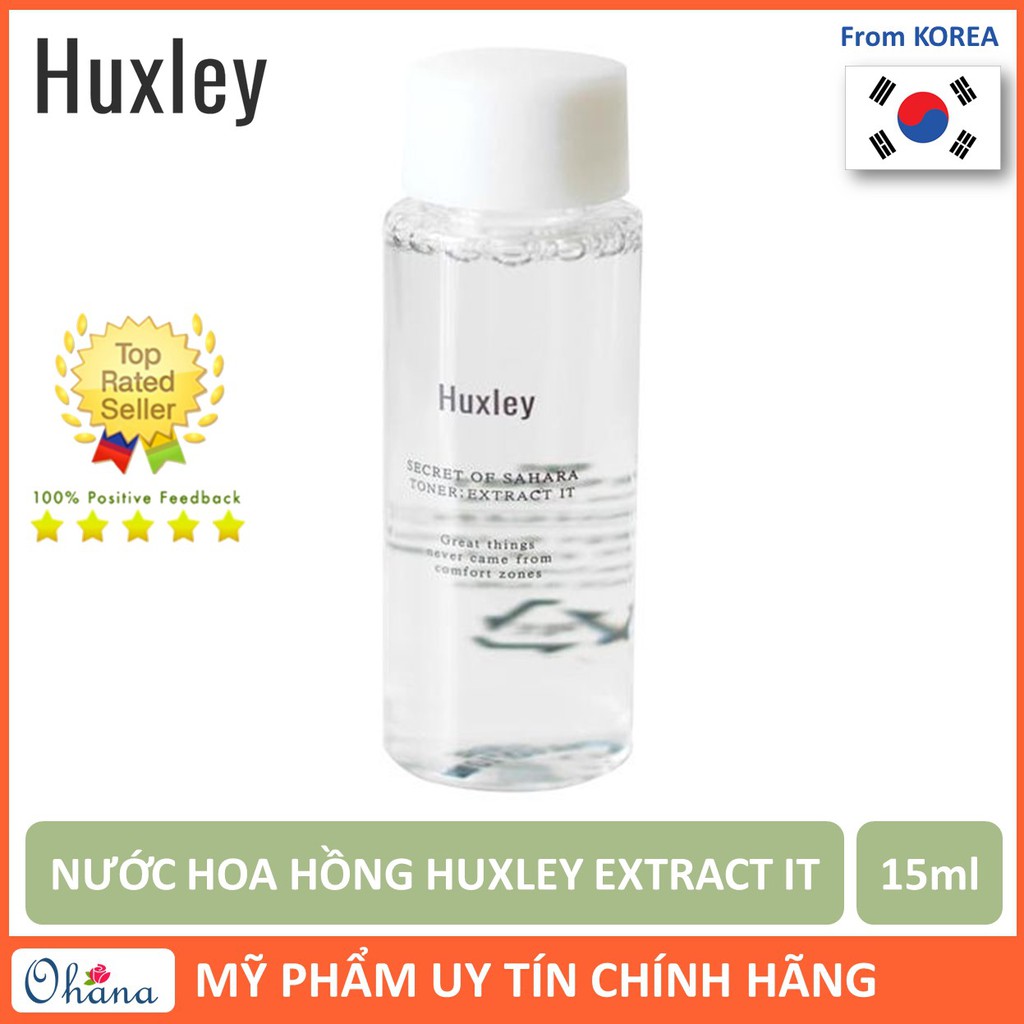 Nước Hoa Hồng Huxley Toner; Extract It 15ml (Huxley Mini)