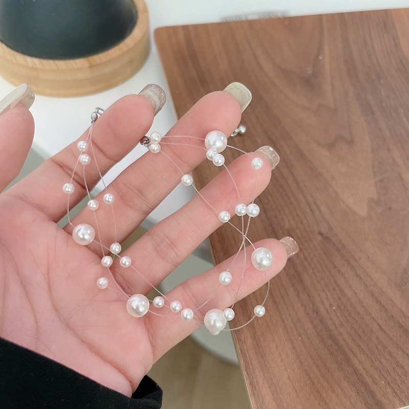 Dây chuyền chocker hạt trai, Vòng cổ nữ mặt tròn hạt trai tiểu thư Her Accessories C39