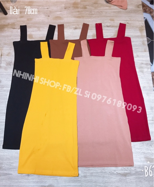 Xả hàng - Váy ôm body dây vải tôn dáng, Đầm hai dây form ôm dang ngắn SM375 - NhiNhi Shop | BigBuy360 - bigbuy360.vn