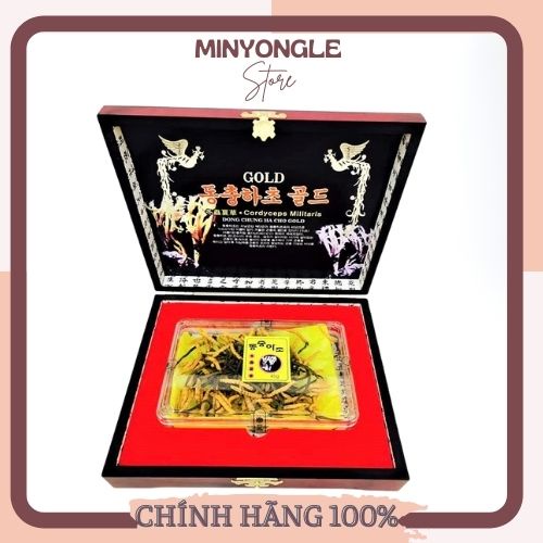 Đông Trùng Hạ Thảo Sấy Nguyên Con Hàn Quốc, Hộp Gỗ 45g