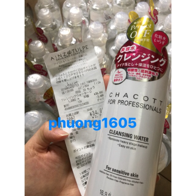 Nước Tẩy Trang Chacott Professional 500ml