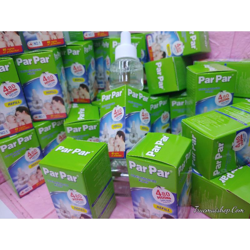 Tinh dầu đuổi muỗi parpar loại 480h màu xanh