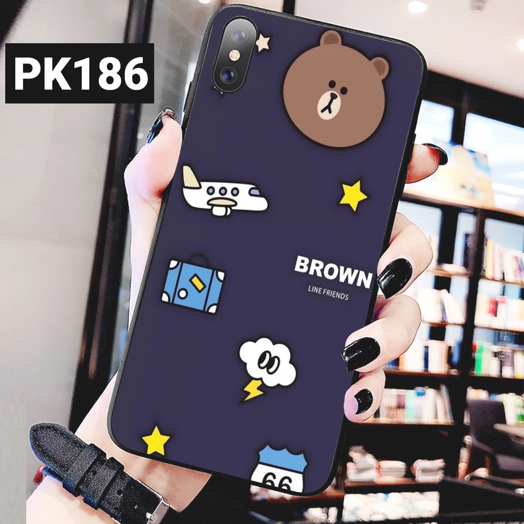 [Freeship từ 50k] ỐP LƯNG IPHONE IN HÌNH GẤU BROWN CHẤTLƯỢNG iPhone 6s6Plus7Plus8PlusXXsXrXsmax