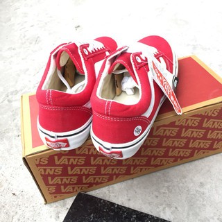 Vans old skool đỏ full box