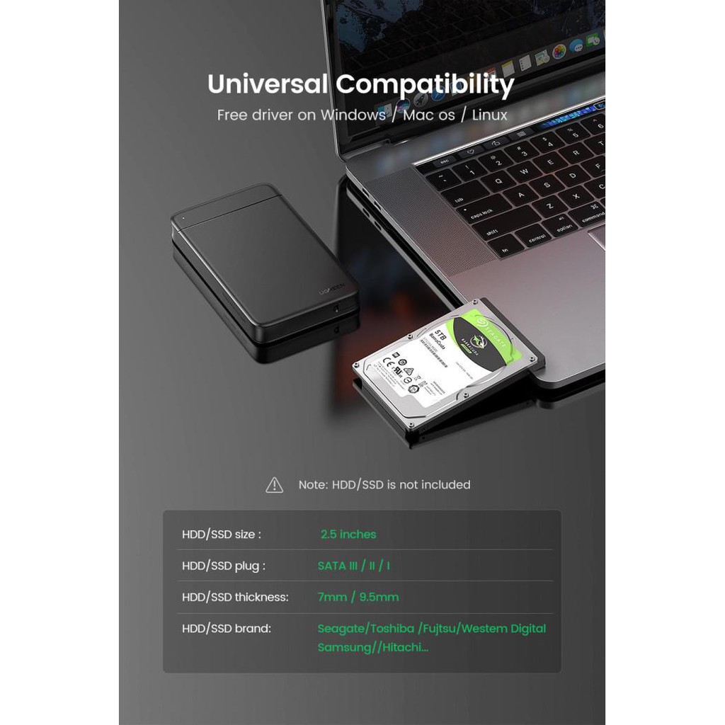 Ugreen Hộp Đựng Ổ Cứng 2.5 " | BigBuy360 - bigbuy360.vn