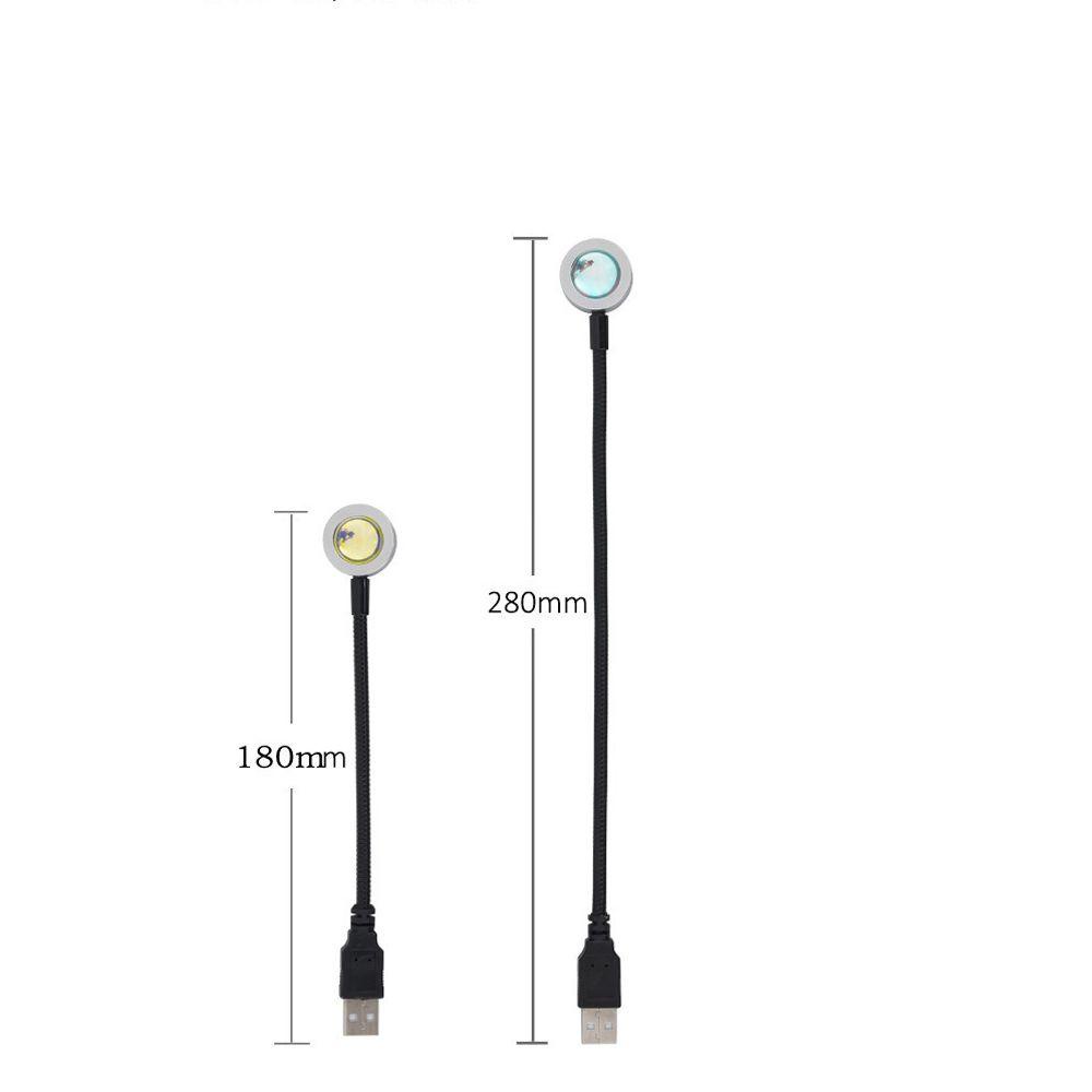 Đèn LED USB Xoay 360 Độ Ánh Sáng Cầu Vồng Chống Nước Trang Trí Nhà Cửa