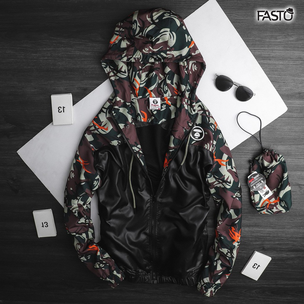 Áo Khoác Gió Camo - Thời trang nam FASTO