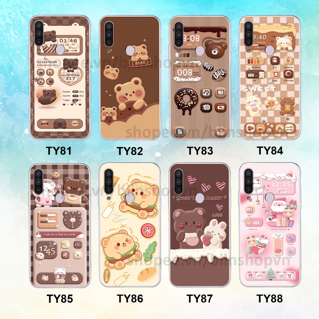 Ốp Vsmart Joy 3 / Joy3 in hình gấu chocolate kẹo ngọt siêu đẹp siêu xinh