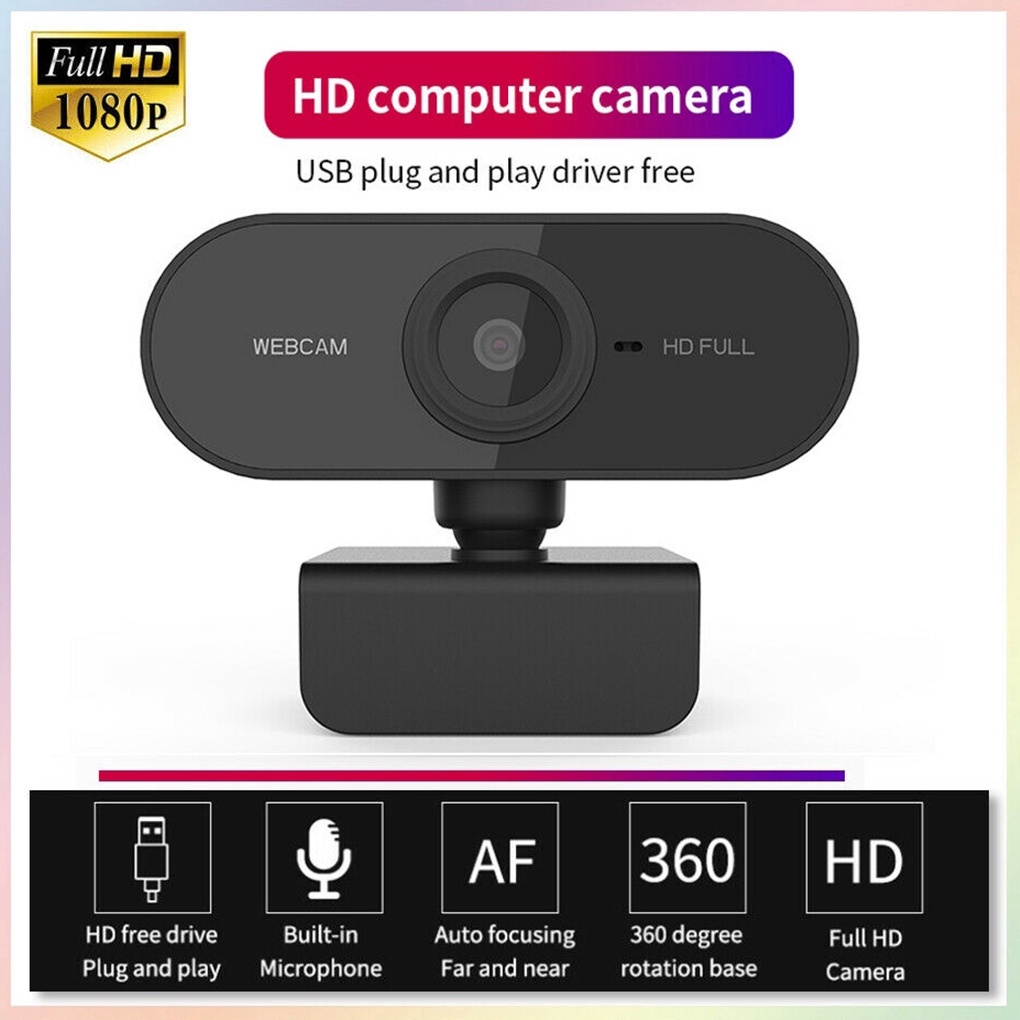 [BH 12 THÁNG -1080P] Webcam Máy Tính Có Mic Full HD 1080 chuyên dùng cho học online,họp trực tuyến trên zoom, livestream