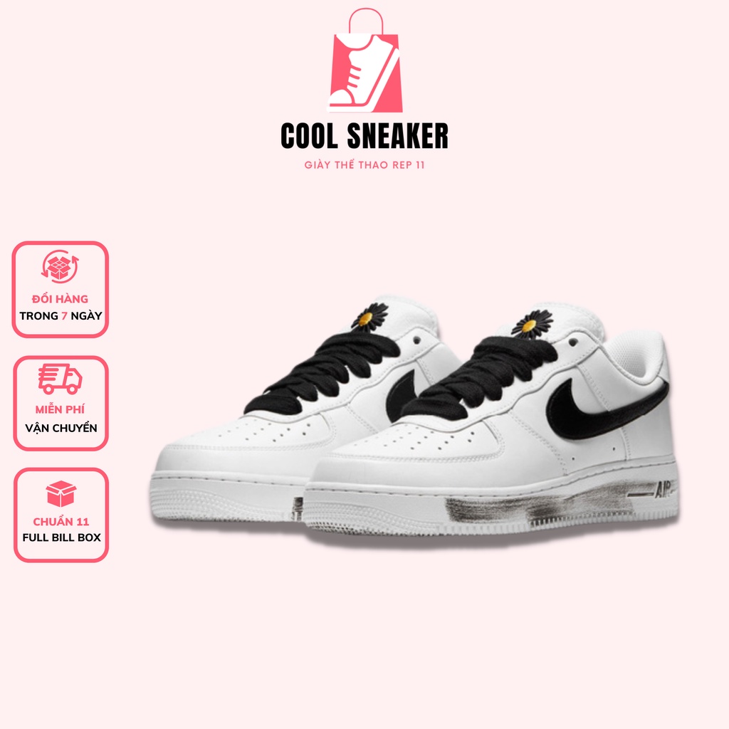 Giày Thể Thao Sneaker 𝗡𝗶𝗸𝗲 𝗔𝗙𝟭 Trắng Hoa Cúc Cao Cấp Tróc Sơn - Giày AF1 Trắng Hoa Cúc Nam Nữ Full Box