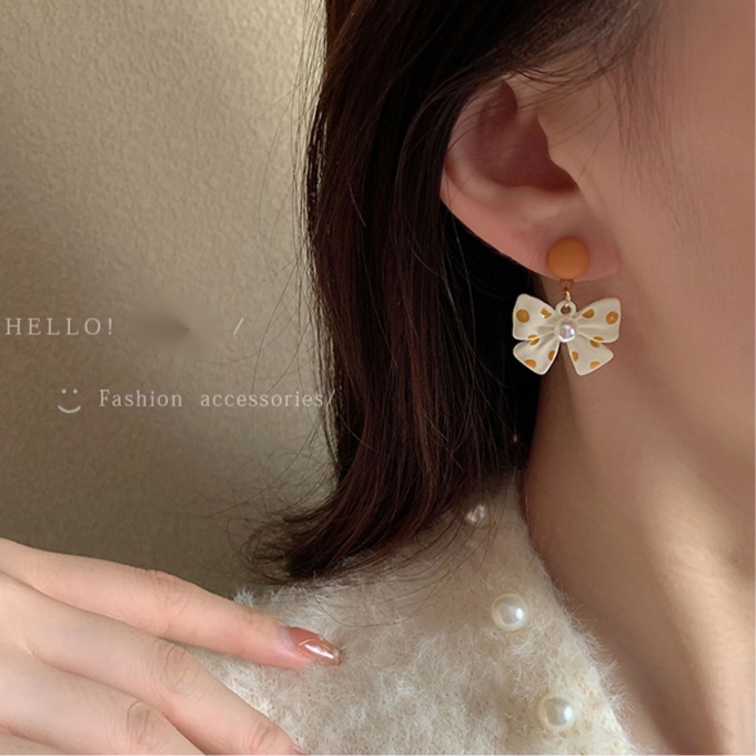 Bông Tai Mạ Bạc 925 Đính Ngọc Trai Dễ Thương Phong Cách Hàn Quốc