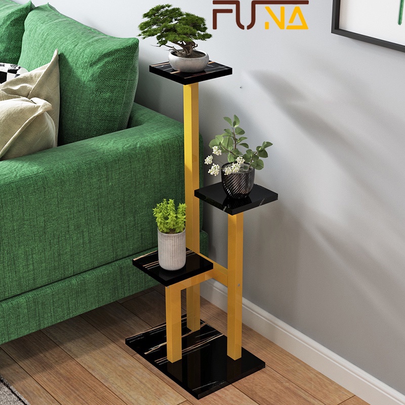 Giá để cây cảnh chậu hoa cây cảnh FUNA mã CH02 khung sắt kim loại chắc chắn khả năng chịu lực tốt không tróc sơn