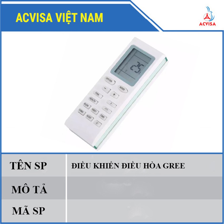 Điều Khiển ( Điều Hòa ) Máy Lạnh Gree