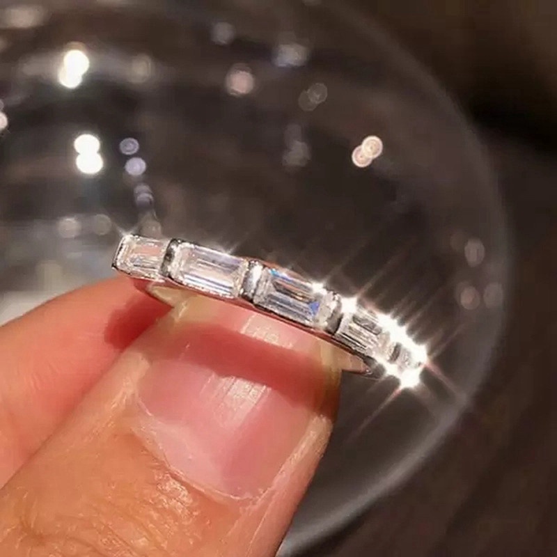 Nhẫn Đeo Tay Kim Loại Đính Đá Màu Xinh Xắn Cho Nữ