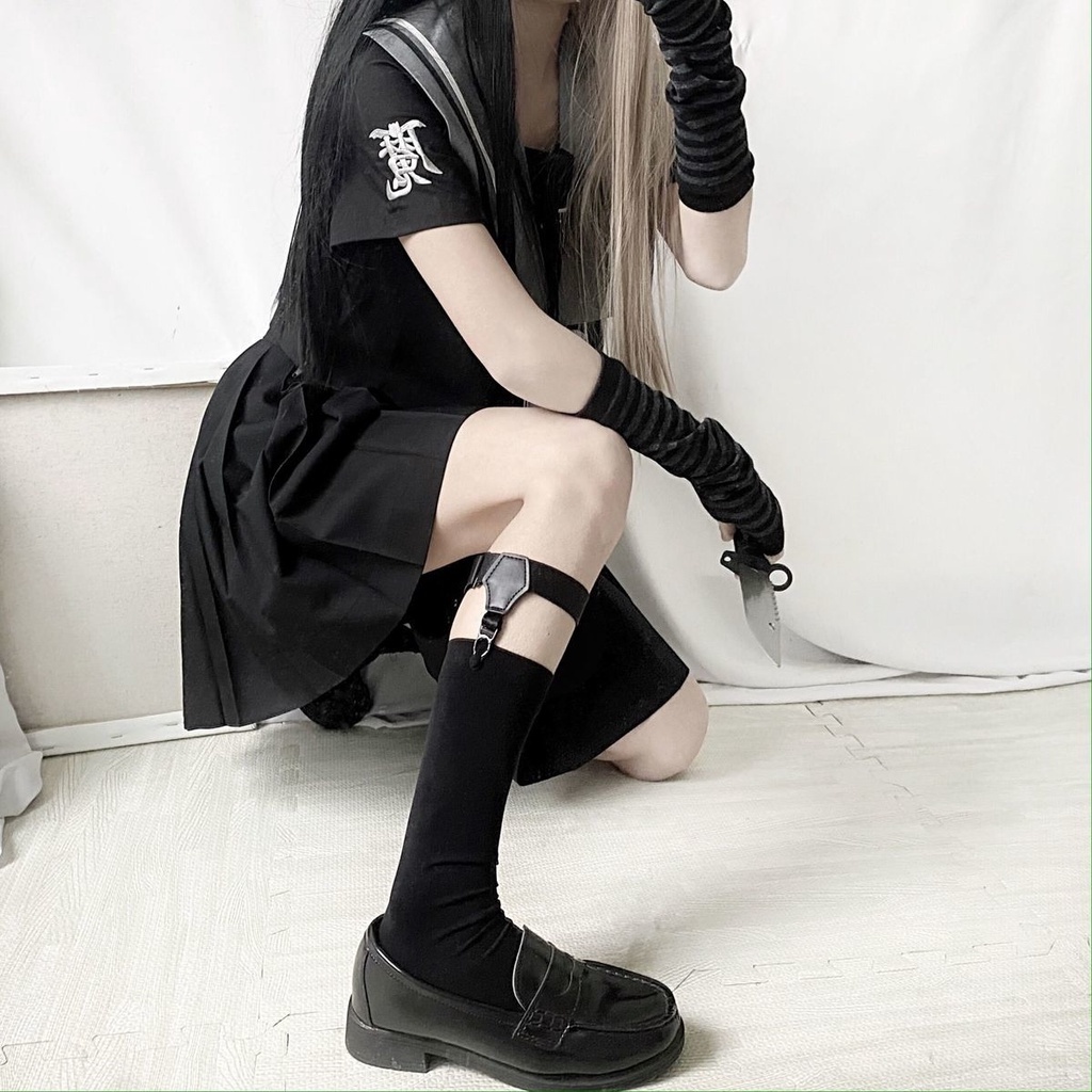 Choker đùi / Dây đùi kẹp tất/ Nịt kẹp giữ tất jk - lolita - cosplay SM11