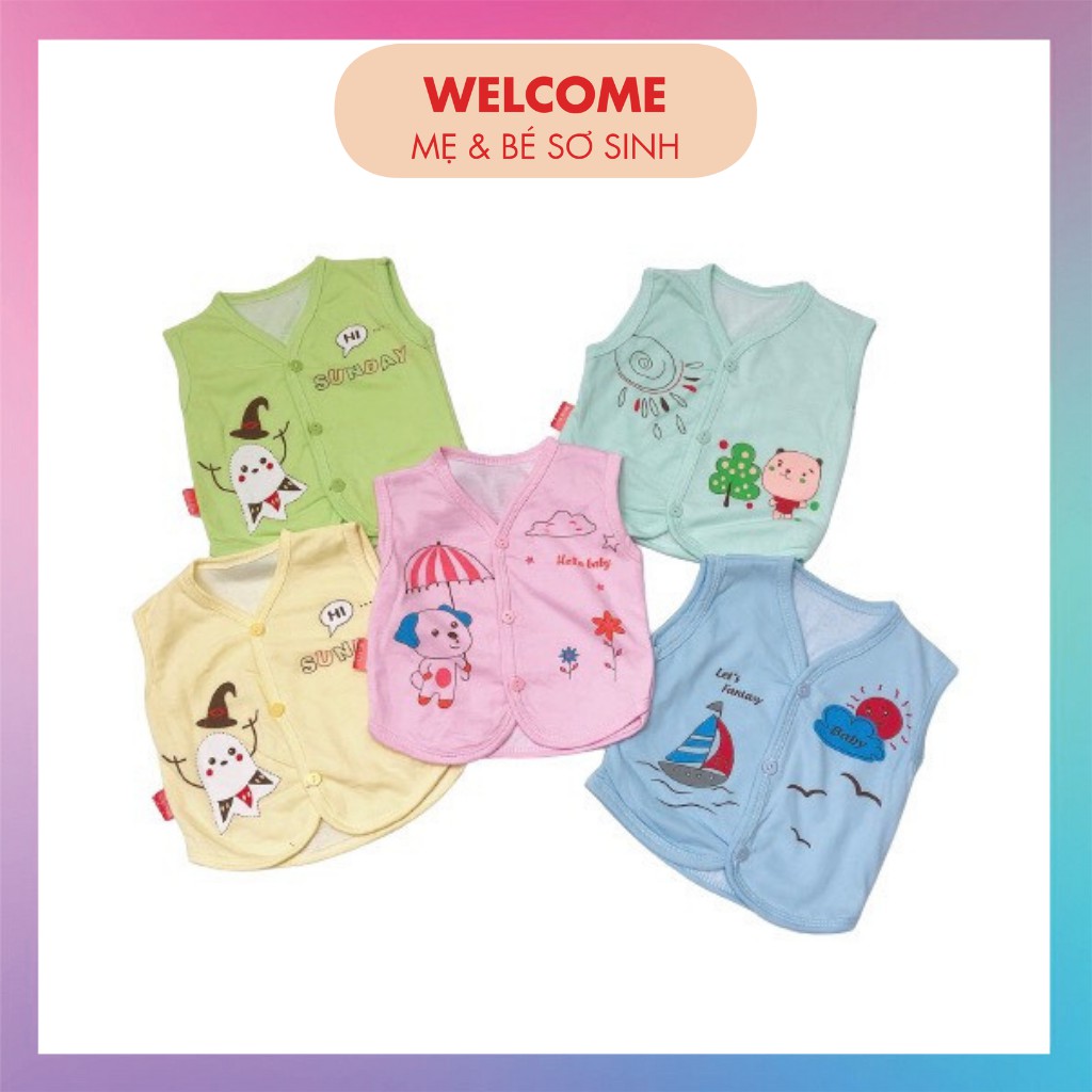 ÁO GILE ⚡️FREESHIP⚡️ Áo Gile Cotton 2 Lớp Cho Bé