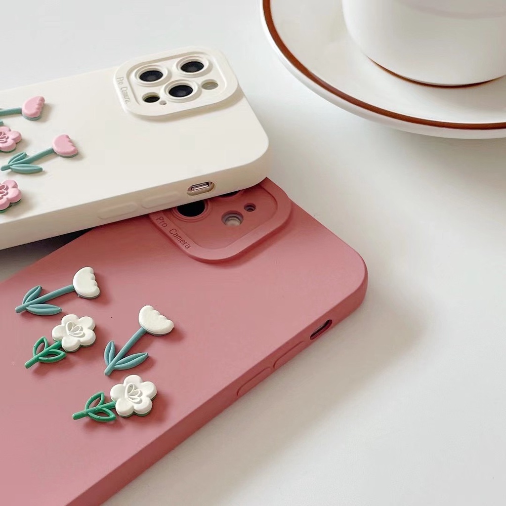 Ốp Điện Thoại Họa Tiết Hoa Nhỏ Xinh Xắn Cho iPhone 14 Pro Max 13 Pro Max 12 Pro Max 11 Pro Max 7 8 Plus