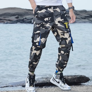 Quần jogger họa tiết camo form rộng cá tính cho nam