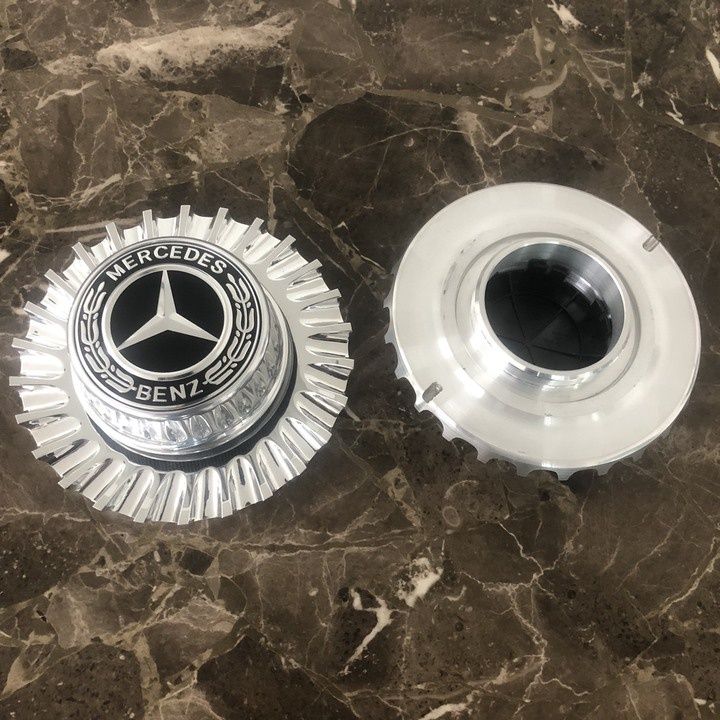 Logo chụp mâm, ốp lazang bánh xe ô tô Maybach BC-011 - GIÁ 1 CHIẾC