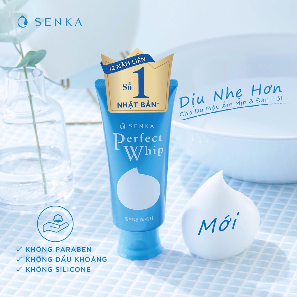 Bộ Đôi Senka Nước Tẩy Trang 70ml &amp; Sữa Rửa Mặt Kiểm Soát Nhờn 120g