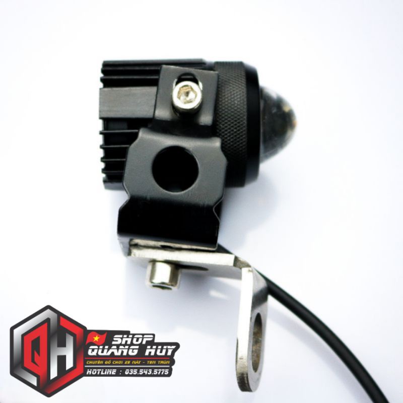 Pát trợ sáng mini: Gắn đèn trợ sáng chân gương , chân phuộc