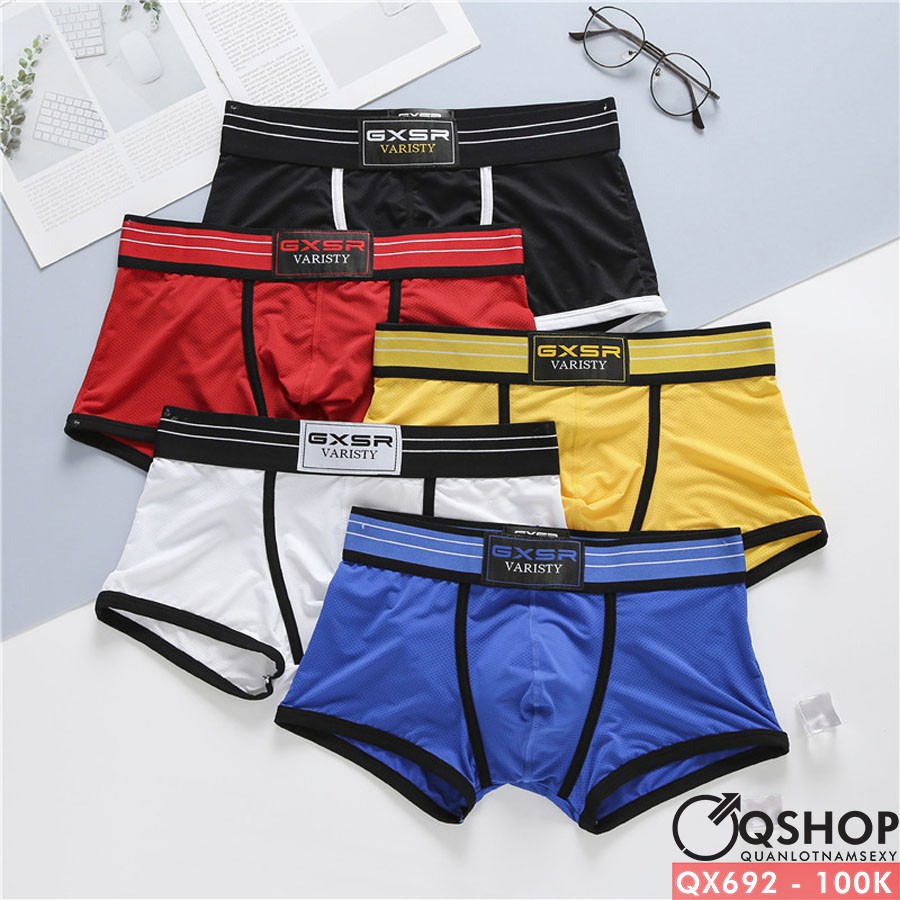 Quần lót boxer thun lưới lỗ mịn QSHOP QX692