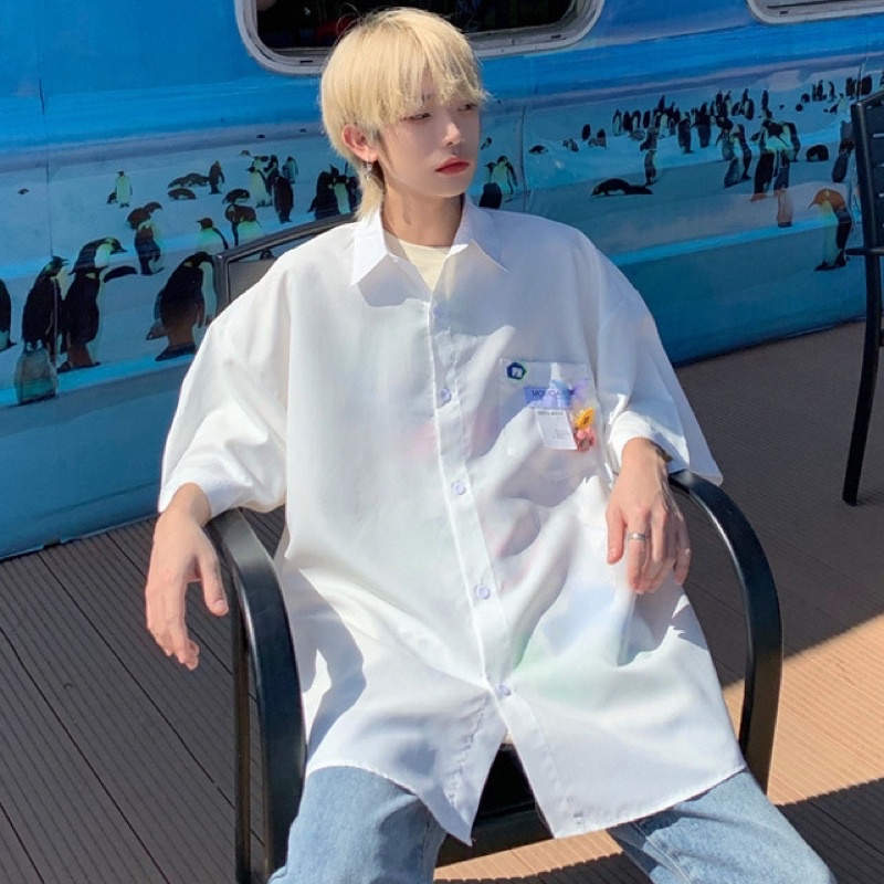 #MV35 Sơ mi phông rộng nam nữ siêu đẹp