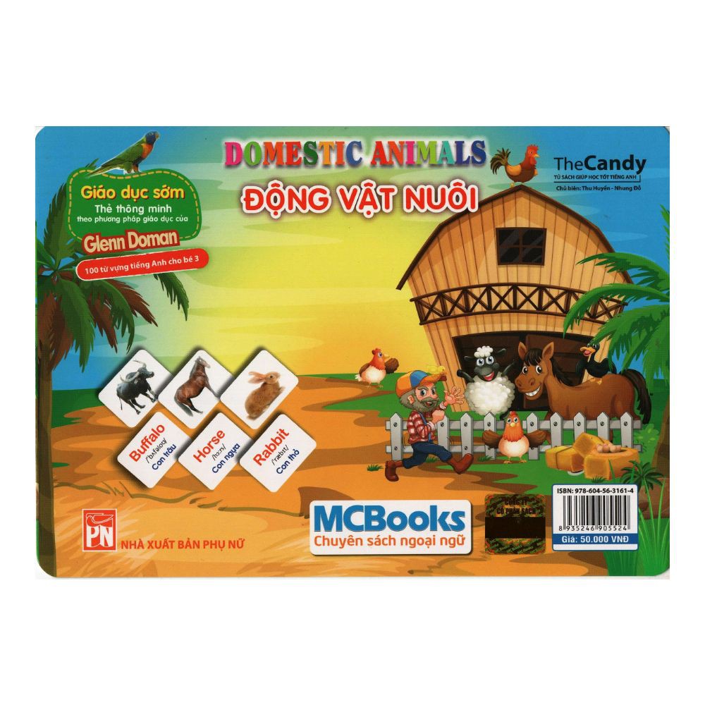 Flashcard Dạy Trẻ Theo Phương Pháp Glenn Doman-Động Vật Nuôi