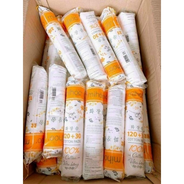 Bông tẩy trang Mihoo 150 miếng