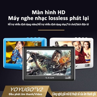 Máy Xem Phim Mp4 cảm ứng FULL HD siêu mỏng, pin siêu bền，Có thể chiếu màn hình lên TV, radio