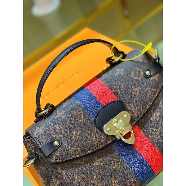 Túi LV cặp hoa nâu