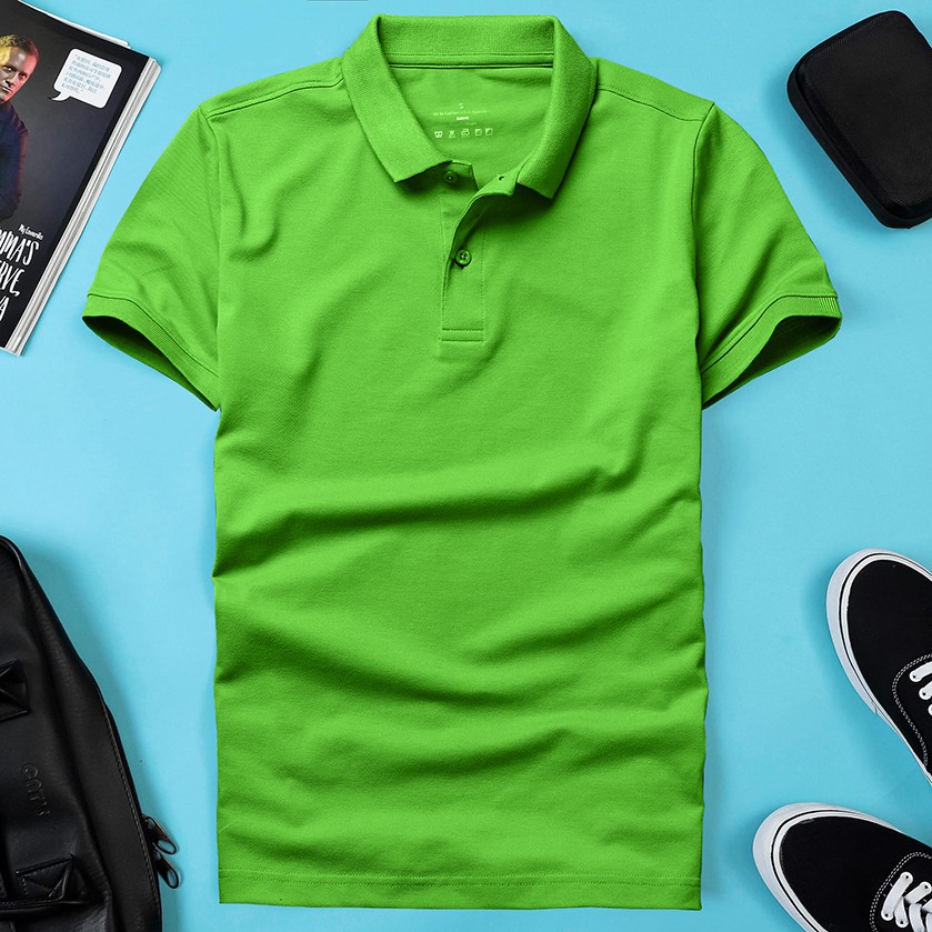 [SALE  45%] - Áo thun nam POLO trơn vải cá sấu cotton cao cấp ngắn tay cực sang trọng lịch lãm