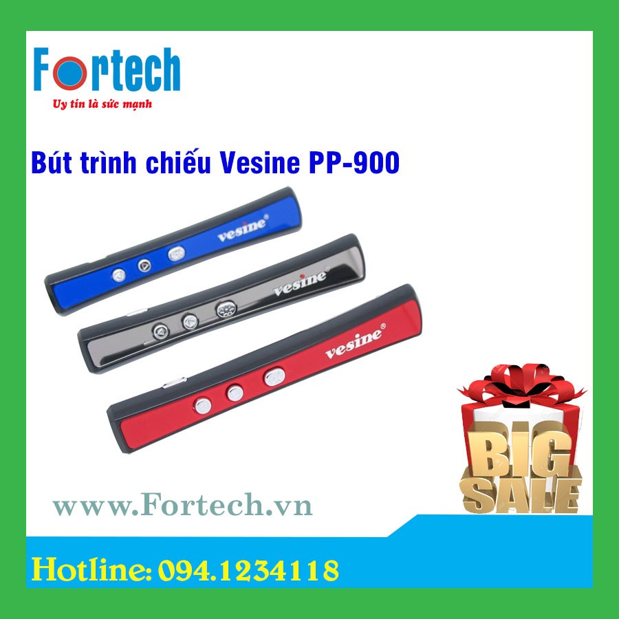 Bút trình chiếu Laser VESINE PP900 Hỗ Trợ Giảng Dạy Trình Chiếu Slide - kèm túi