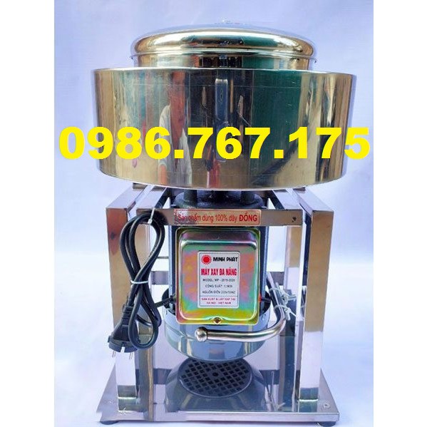 Máy xay giò chả, mọc, máy xay nhuyễn thịt làm xúc xích, pate loại 2kg/mẻ CÓ BAO ĐÁ