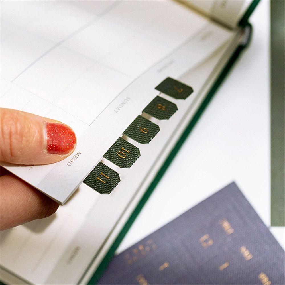 PEWANY Set 10 Tấm Nhãn Dán Ghi Chú Màu Gradient Dễ Thương