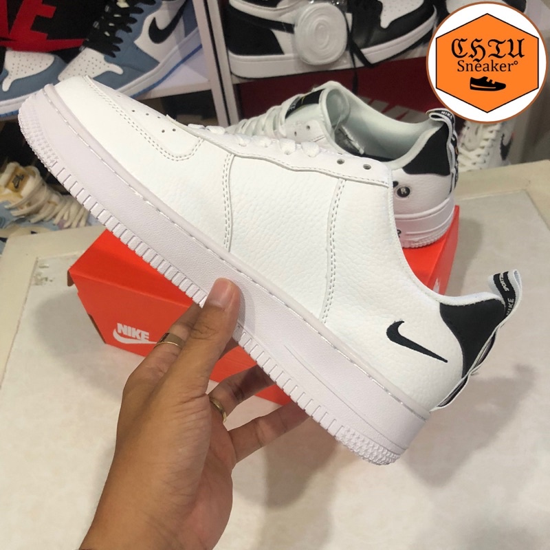 Giày thể thao nam nữ tăng chiều cao Air force 1 Trắng TM phiên bản cao cấp giày sneaker AF1 trắng đen