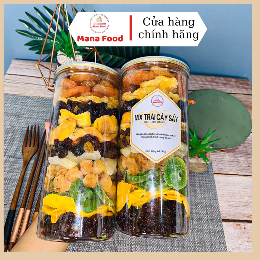 600G Mix 10 Trái Cây Sấy Dẻo Mana Food | Hũ siêu to - Ngon, Chất lượng | BigBuy360 - bigbuy360.vn